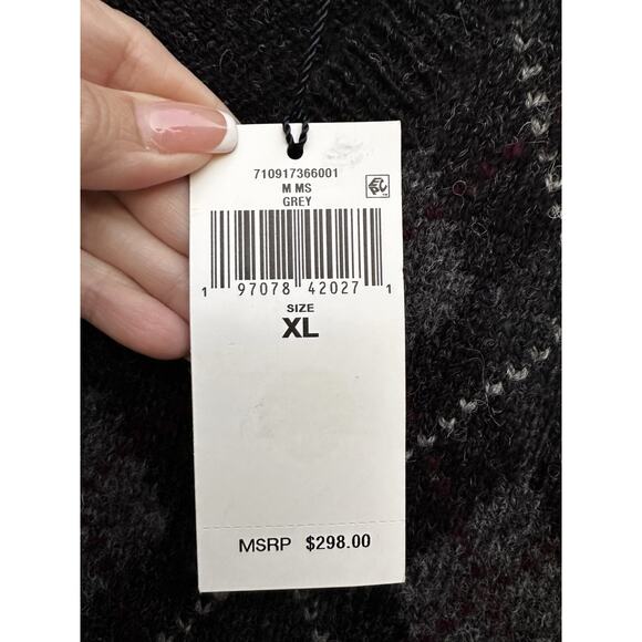 Ralph Lauren Charcoal Wool Argyle Pullover V-Neck Vest Sz XL $298 Preppy Heritag - Picture 10 of 14